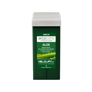 Wachspatrone Aloe Vera, mit Bio Haselnussöl. Professionelles Wachs von italienischer Marke ArcoCere, im Roll-On für die Haarentfernung.