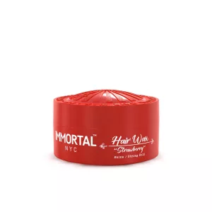 Das Immortal NYC Strawberry Hair Wax verleiht Ihrem Haar Volumen, optimalen Halt und strahlende Leuchtkraft. Mit seiner voluminösen Formel eignet sich dieses Wachs perfekt für sämtliche Haartypen und ermöglicht müheloses Styling. Auf einer Skala von 1 bis 9 bietet dieses Wachs eine stabile Haltekraft von 6.