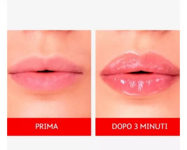 Füllender, voluminöser Lipgloss. Wie ein würziger Chili-Kuss: sinnliche Lippen in wenigen Augenblicken, als bestes Accessoire für unseren Look zu glänzen.