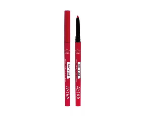 OUTLINE WATERPROOF LIP PENCIL ist ein einziehbarer Stift, der bereits beim ersten Auftrag eine intensive und fließende Lippenkontur erzeugt.